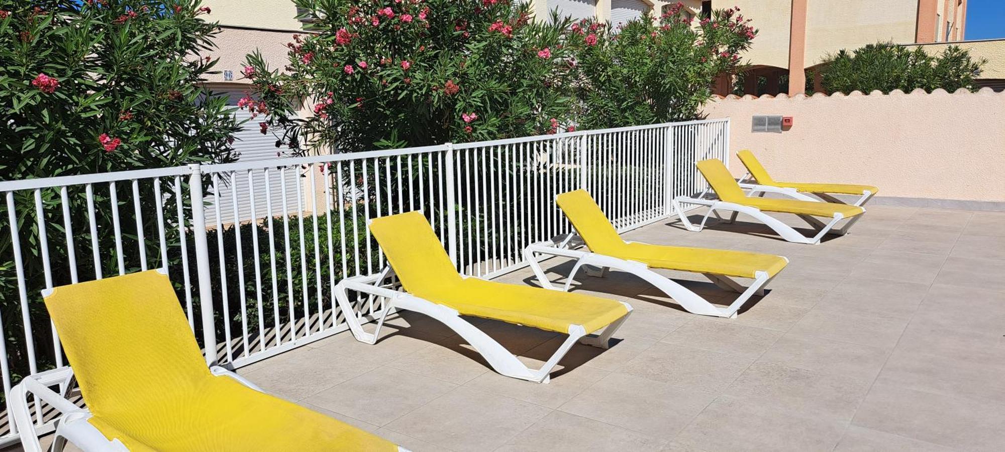 Au Village Coeur De Barcares Studio Vue Mer 3 Couchages Le Barcarès Eksteriør billede